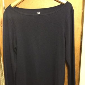 NWOT Gap navy blue long sleeved t shirt size L